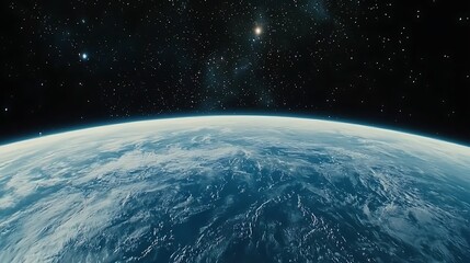 Poster - Exploring earth from space stunning aerial view cosmic environment high-resolution image
