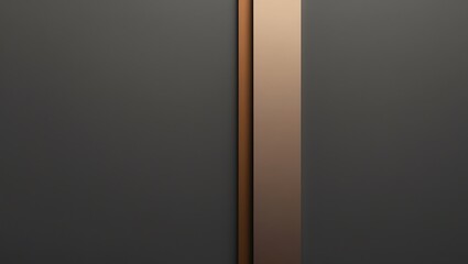 Poster - Abstract Dark Grey Background with Metallic Copper and Brown Striped Accent