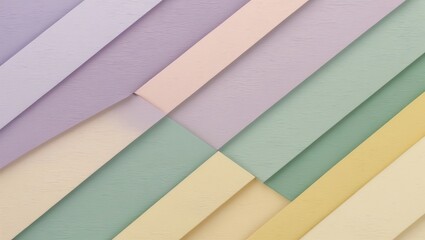 Poster - Pastel Color Blocks Arranged Diagonally Modern Abstract Texture Background