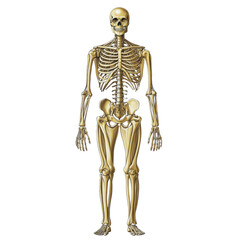 Poster - detailed human skeleton model showcasing anatomical structure, ideal for educational purposes and medical illustrations. This representation highlights bones and joints clearly