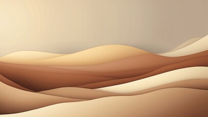 Poster - Abstract Sand Dune Landscape with Earth Tones Background for Design