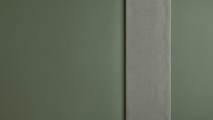 Poster - Elegant Olive Green Background with Neutral Fabric Overlay for Design