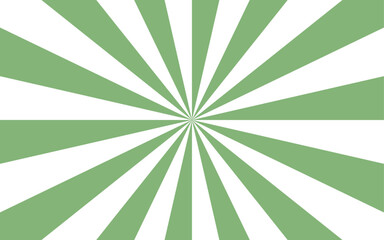 Leinwandbilder - Abstract contrast radial burst pattern featuring alternating green and white twisted rays. Radiate symmetrically  central vanishing point with  hypnotic, spiraling motion effect.