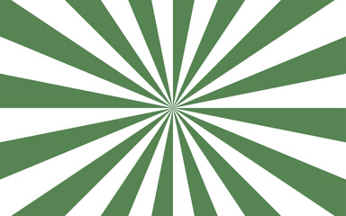 Leinwandbilder - Abstract contrast radial burst pattern featuring alternating green and white twisted rays. Radiate symmetrically  central vanishing point with  hypnotic, spiraling motion effect.