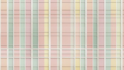 Aufkleber - Abstract Pastel Grid Pattern Backdrop in Pink, Green, and Yellow