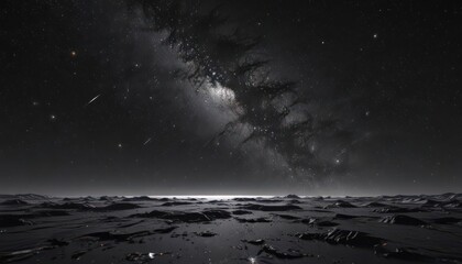 Wall Mural - Inky black canvas, countless glittering stars, cosmic expanse ,  night,  celestial