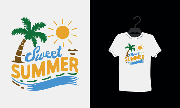 Hello summer t shirt, Custom shirt, beach tee, palm tree, vacation t-shirts, vintage, typography, tee, surf, textile, sunrise, climate, Vector summer t shirt,
textile relaxation, shore,
