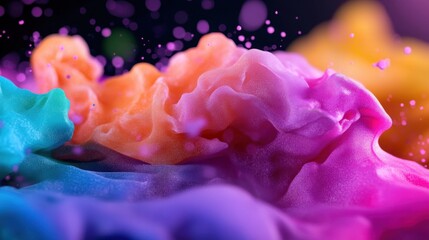 Poster - High-resolution colorful background with smooth gradation and textured noise overlay
