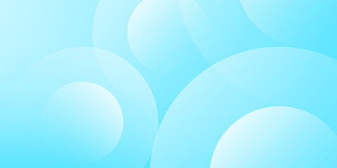 Wall Mural - minimalist banner background, pastel colorful, light blue gradations. circle effect style geometric,