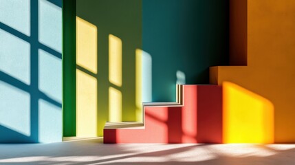 Poster - Smooth color transitions with grainy texture, creating a modern and stylish visual