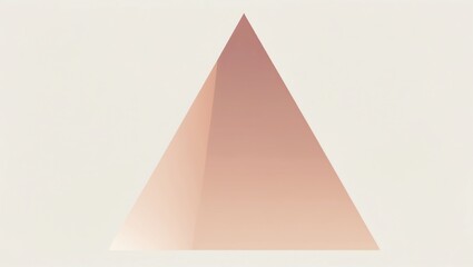 Poster - Abstract Pyramid Design with Gradient Colors on a Minimalist Background