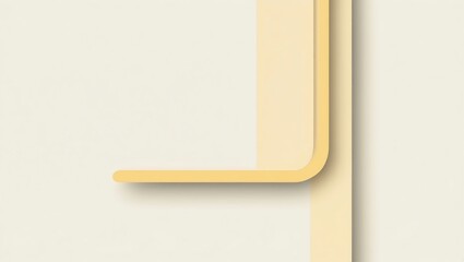 Poster - Abstract Minimalist Background with Beige Shapes and Soft Shadows