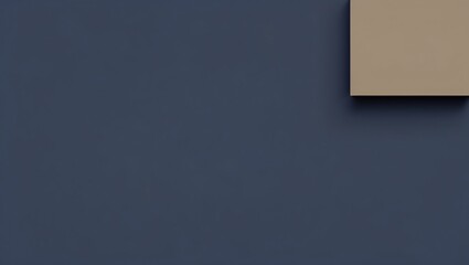 Poster - Abstract Dark Blue and Beige Minimalist Background for Creative Design