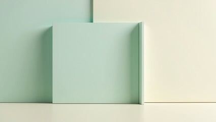 Poster - Geometric Pastel Shapes Modern Minimalist Design Abstract Background