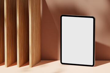 Aufkleber - Tablet Mockup. 3D Render