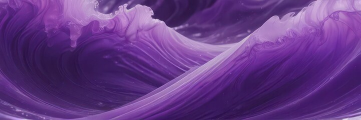 Wall Mural - Abstract swirling purple waves, ethereal texture, nebula, background, design element