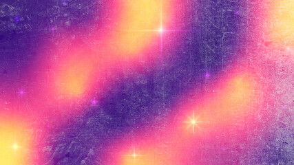 Poster - Thermal Pink and Purple Gradient Space Background with Glitter Effect and Paper Stain