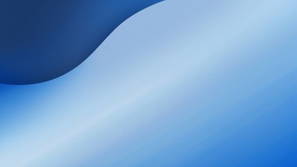 Poster - Elegant blue gradient background with curved elements for modern graphic design concepts