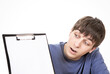 © Sabphoto - Young Man with a Clipboard