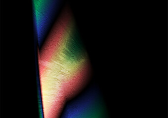 Leinwandbilder - Colorful thermal holographic gradient grainy abstract grunge background. Vector blurred design