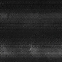 Fototapete - White dots illuminate against a black background, showcasing a captivating abstract pattern through modern LED technology SEAMLESS PATTERN