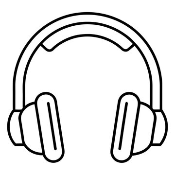 Gaming-headset-icon on white background, Instant Digital Download.