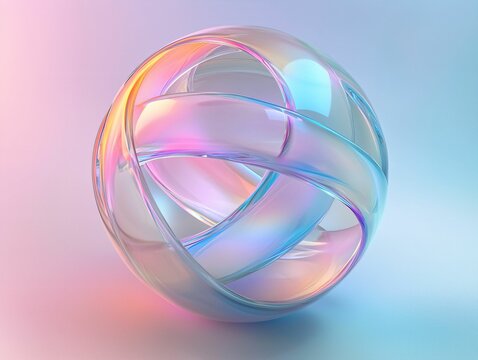 Iridescent Glass Sphere