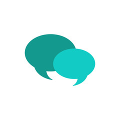 Poster - Conversation bubbles, communication dialog balloons icon for digital network