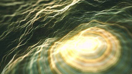 Poster - Abstract Landscape With Concentric Circles/ Animation of an abstract background with close view of concentric circle and depth of field blur