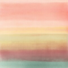 Poster - Soft gradient abstract background in pastel colors, featuring blended hues of pink, orange, yellow, green, creating a serene and tranquil atmosphere for design projects.