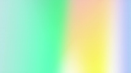Poster - White and colorful futuristic light prism motion graphics animation background with soft smooth grainy noise texture