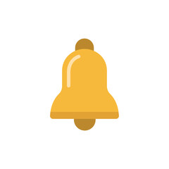 Poster - Golden notification alert representation with minimalist design and transparent background