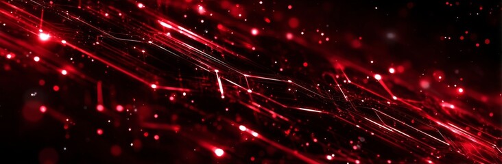 Poster - The abstract futuristic banner boasts a modern cyberpunk background, adorned with HUD shapes and ornaments that embody the fusion of modern technology and retro futurism