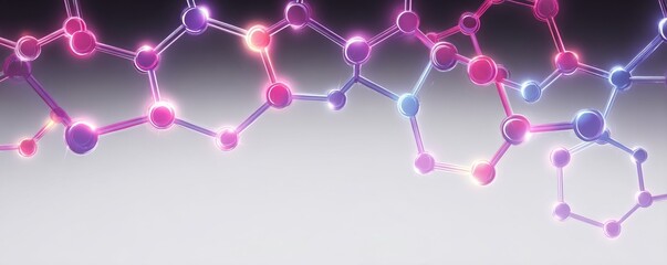 Poster - A hexagon abstract background image represents a communication network concept