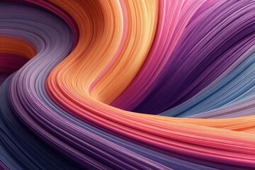 Aufkleber - Vibrant abstract patterns in flowing colors create a mesmerizing display of waves and textures across the surface