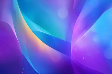 Poster - Vibrant abstract swirls in shades of blue, purple, and orange create a mesmerizing visual effect