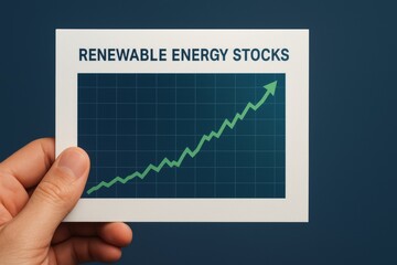 Poster - Growth Chart for Renewable Energy Stocks in Financial Market Analysis and Investment Strategies