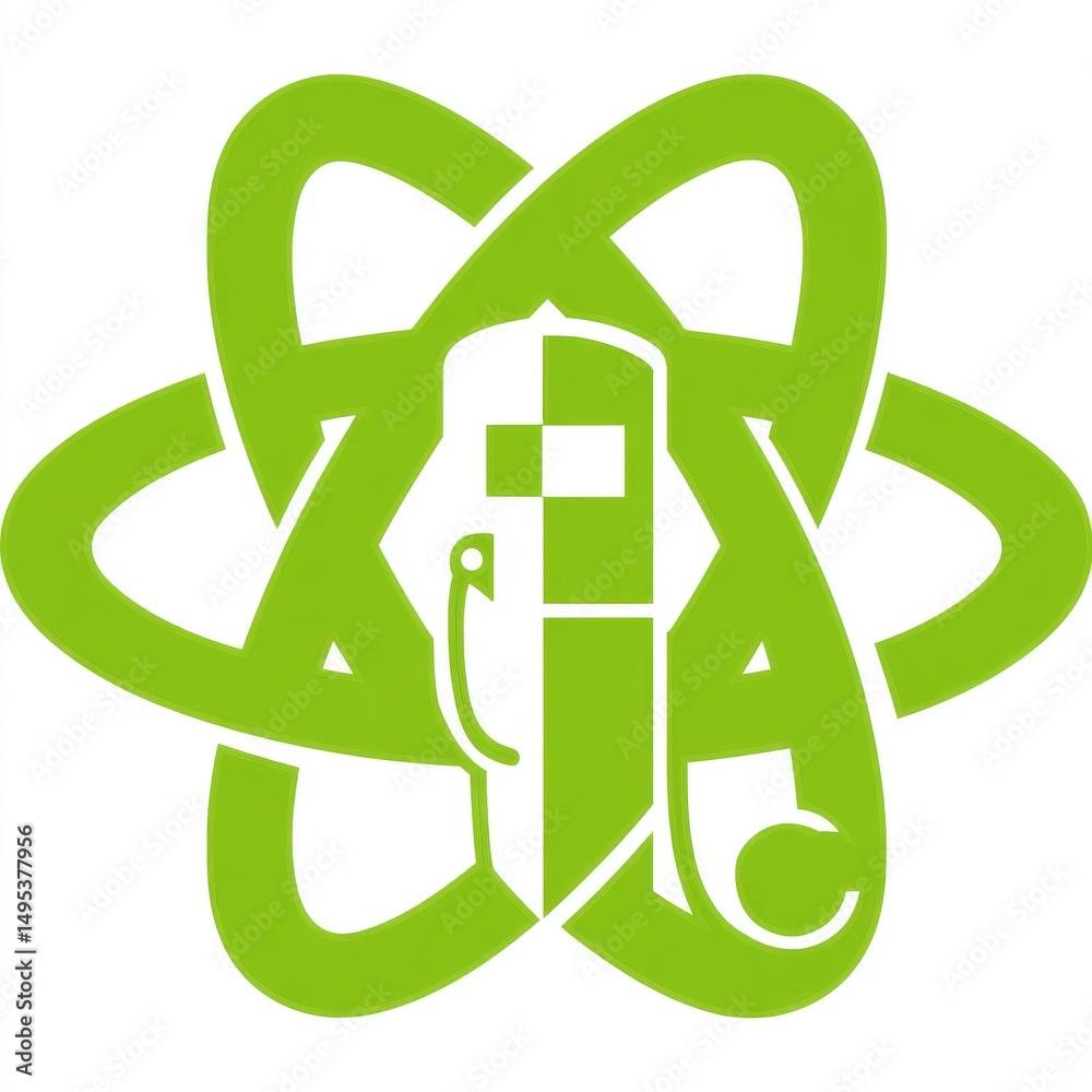 Innovation and eco-power are embodied by the modern clean green ...