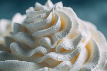 Poster - Whipped cream swirl topping on dessert adds elegance and richness for a delightful treat
