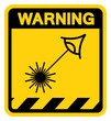 © ยงยุทธ จันทะบุตร - Laser Shoot Eye Hazard Warning Sign, Vector Illustration, Isolate On White Background Label.EPS10
