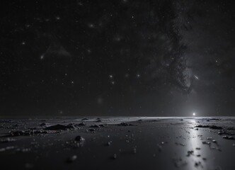 Wall Mural - Infinite starfield, deep black canvas of night ,  astronomy,  glitter