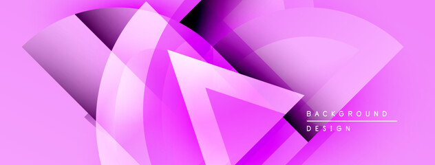 Poster - Abstract pink design features flowing shapes, gradients. Modern aesthetic, dynamic composition, suitable background element.