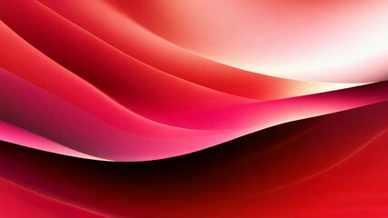 Poster - Vibrant red flowing waves elegantly creating an enchanting and mesmerizing abstract art piece that captivates all