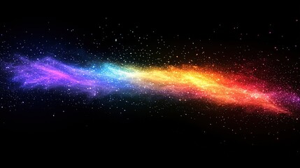 Wall Mural - Cosmic nebula exploration outer space digital art universe abstract view galactic concepts