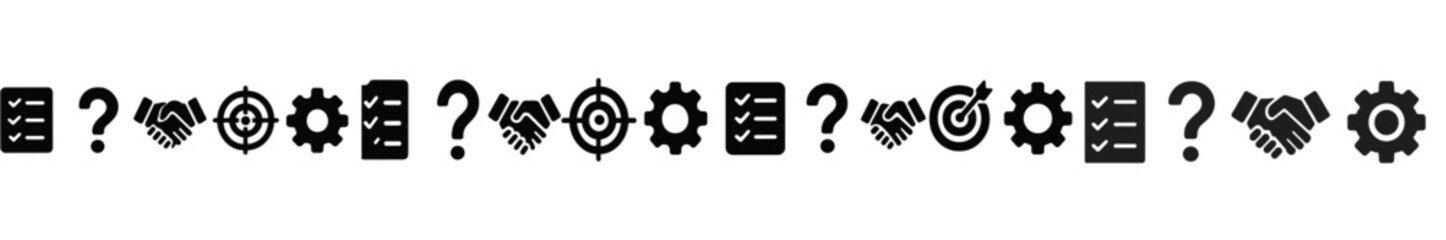 Poster - Collaboration symbols representing teamwork and partnership in a creative design setting
