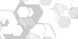 © Atikur - modern abstract background featuring overlapping white and gray hexagons, 3d effect pattern with shadow seamless texture background. Use for book, poster, flyer, website vector illustration.