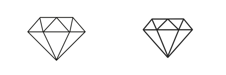 Poster - Two minimalist diamond shapes displayed in a simple monochromatic design for artistic and branding purposes