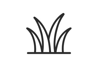 Poster - Stylized illustration of grass with simple lines and clean shapes for nature-themed designs