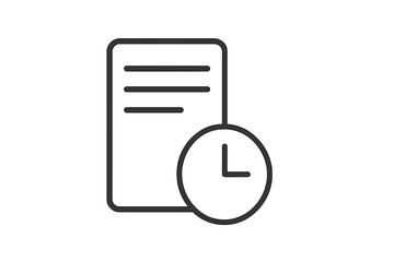 Poster - Document with time indication helps organize tasks efficiently during work hours