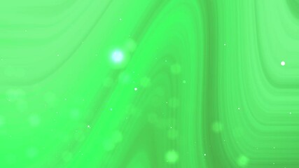 Wall Mural - Abstract blurred wavy green fluid background with bokeh effect, soft texture and seamless looping